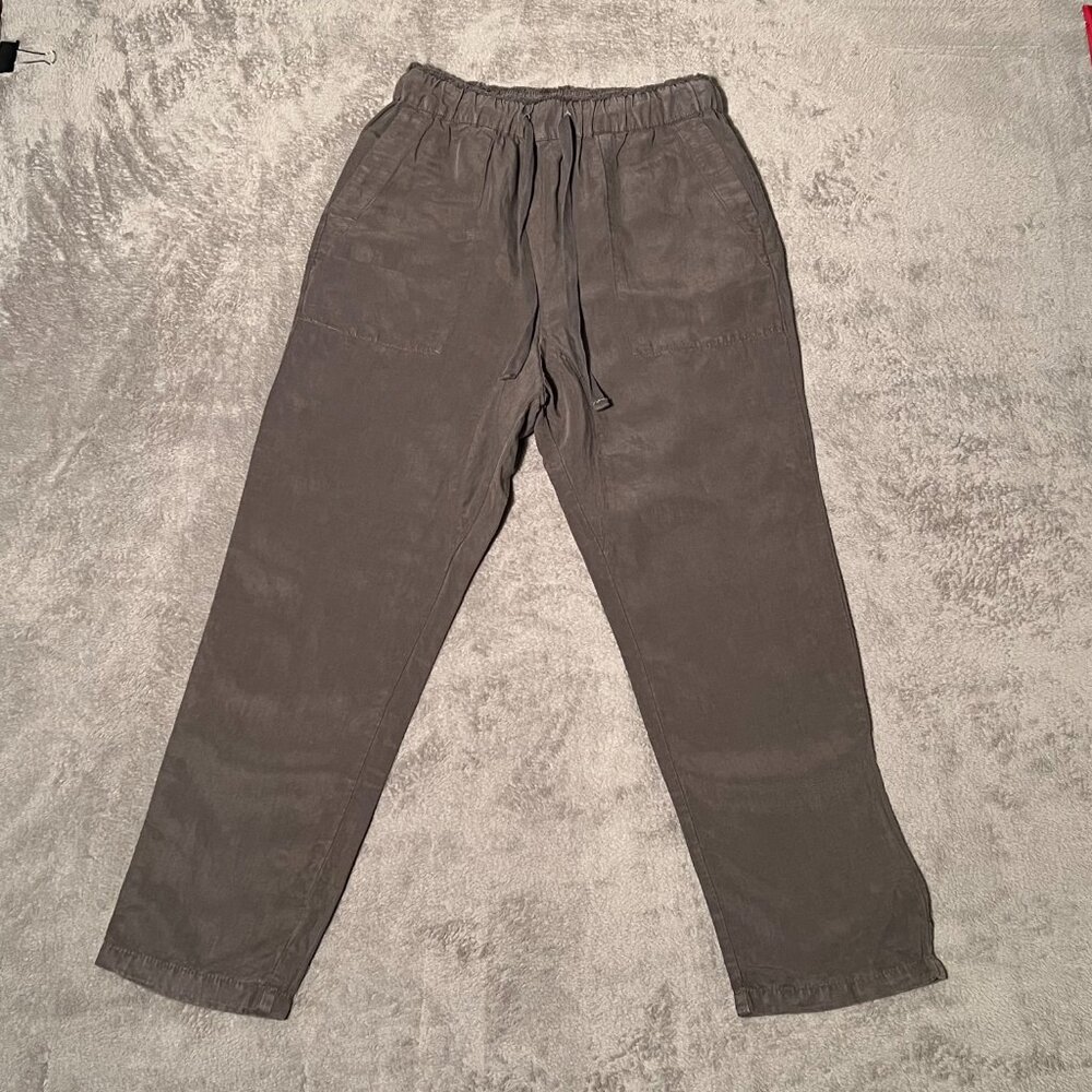 Zara Linen & Lyocell Ankle Pants | Taupe | Size XS | New With Tags | Summer